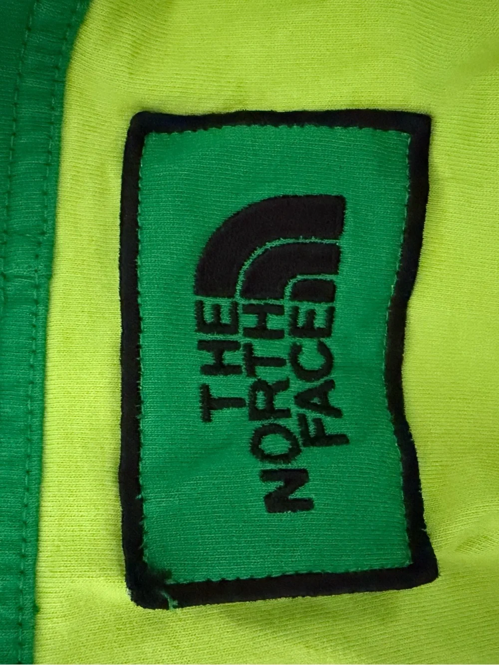 The North Face Two-Tone Lime and Emerald Green Hoodie